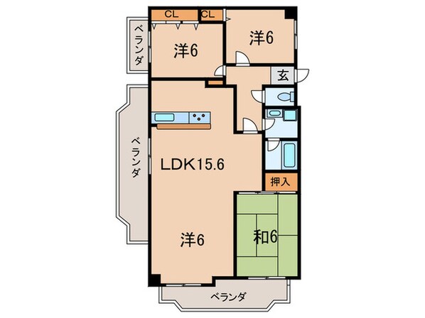 フォーシーズンズ芦屋の物件間取画像